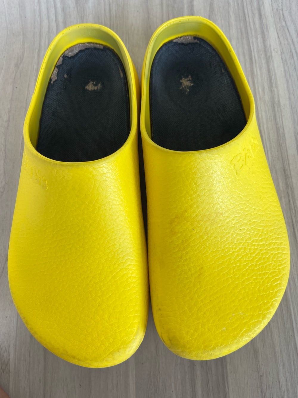 Birkenstock Yellow Slip-On EVA Clogs